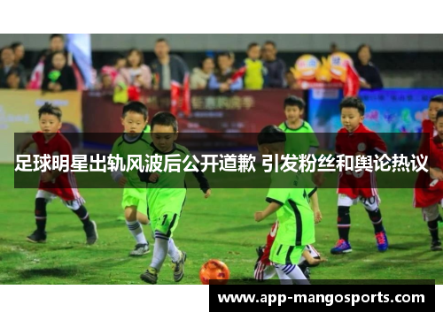 足球明星出轨风波后公开道歉 引发粉丝和舆论热议
